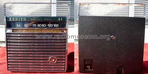 Royal 41 Deluxe ; Zenith Radio Corp.; (ID = 1416703) Radio