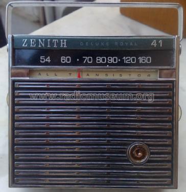 Royal 41 Deluxe ; Zenith Radio Corp.; (ID = 757678) Radio