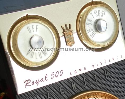 Royal 500E Ch=8CT40Z2; Zenith Radio Corp.; (ID = 1465318) Radio