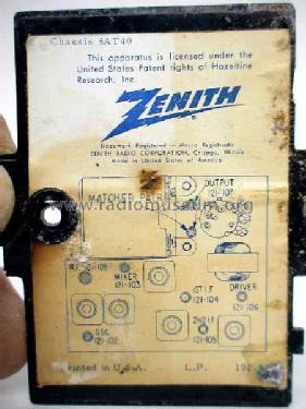 Royal 500D Ch= 8AT40; Zenith Radio Corp.; (ID = 752459) Radio
