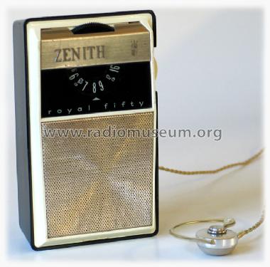 Royal 50YL Shirt Pocket Radio Ch= 6KT40Z1, 6KT40Z8; Zenith Radio Corp.; (ID = 251598) Radio