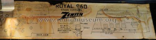 Royal 960 Ch= 11NT42Z8; Zenith Radio Corp.; (ID = 2849181) Radio