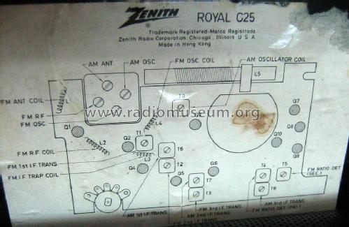 Royal C25 ; Zenith Radio Corp.; (ID = 1375094) Radio