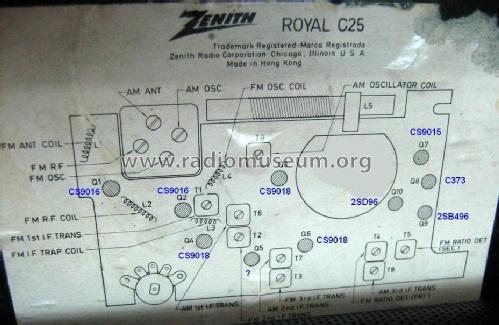 Royal C25 ; Zenith Radio Corp.; (ID = 1375978) Radio