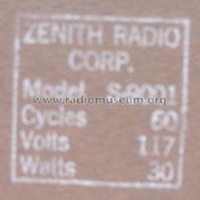 S9001 Wireless Phonograph S-9001; Zenith Radio Corp.; (ID = 217410) R-Player