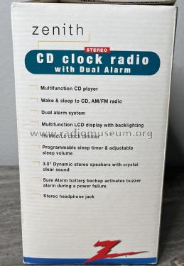 Stereo CD Clock Radio Z228T; Zenith Radio Corp.; (ID = 2911640) Radio