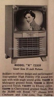 T2359R Ch= 22T20; Zenith Radio Corp.; (ID = 2752370) Television