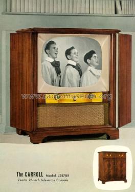 L2878R 'The Carroll' Ch= 22L20; Zenith Radio Corp.; (ID = 1701609) Television