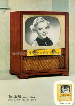 L2876R 'The Clark' Ch= 22L20; Zenith Radio Corp.; (ID = 1701628) Television