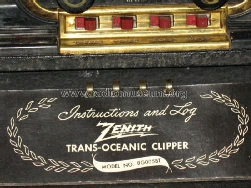 Trans-Oceanic 8G005YBT Ch= 8C40YBT; Zenith Radio Corp.; (ID = 352562) Radio