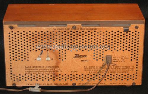 X 323M ; Zenith Radio Corp.; (ID = 893376) Radio