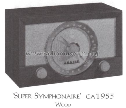 Y832R Super Symphonaire Ch= 8Y02; Zenith Radio Corp.; (ID = 1503880) Radio