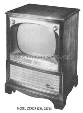 Z2360RZ Ch= 22Z30; Zenith Radio Corp.; (ID = 2497565) Television