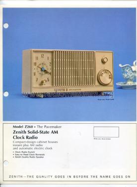 Z260 Ch= 4ZT28; Zenith Radio Corp.; (ID = 2439315) Radio