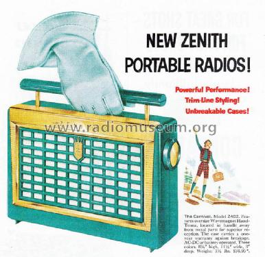 Z402Y Ch= 4Z40; Zenith Radio Corp.; (ID = 1515029) Radio