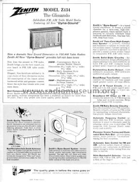 Z434M 'The Glissando' Ch= 9ZT15; Zenith Radio Corp.; (ID = 2586142) Radio