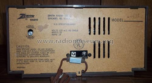 Z468J ; Zenith Radio Corp.; (ID = 2699472) Radio