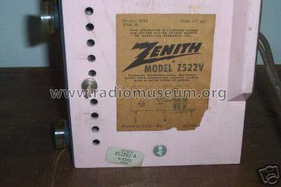 Z522V Ch= 5Z03; Zenith Radio Corp.; (ID = 245293) Radio