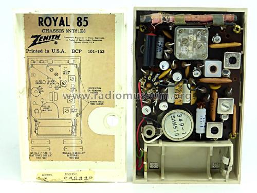 Royal 85L Ch= 8NT51Z8, 8NT51Z9; Zenith Radio Corp.; (ID = 2296463) Radio