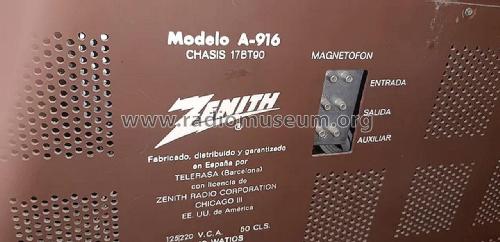 D-916 ; Zenith, Telerasa; (ID = 3104358) Radio