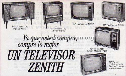 Junior N-1260; Zenith, Telerasa; (ID = 3103466) Television