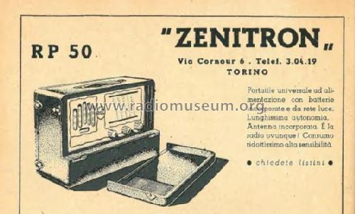 RP50; Zenitron; Torino (ID = 2463494) Radio