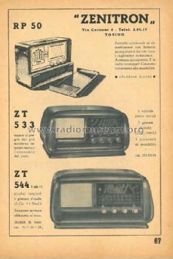 ZT544 ; Zenitron; Torino (ID = 2463588) Radio