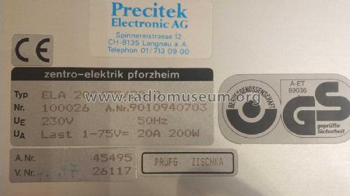 Elektronische Last ELA 200/75/20 D; Zentro-Elektrik; (ID = 2975365) Equipment