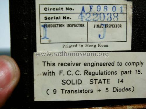 Solid State Fourteen AF9801 ; Zephyr Co., Ltd.; (ID = 184181) Radio