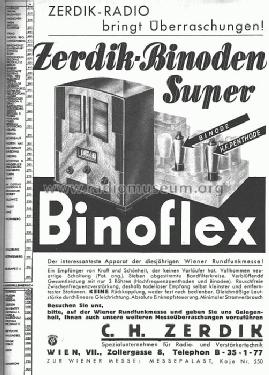 Binoflex RG73; Zerdik; Wien (ID = 10510) Radio