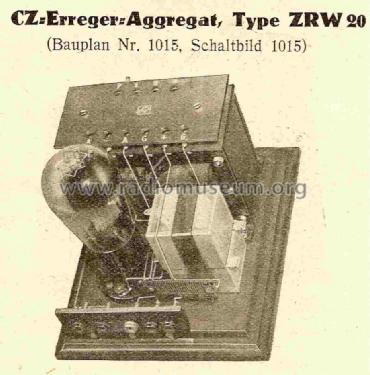 Erreger-Aggregat ZRW-20; Zerdik; Wien (ID = 819738) mod-past25