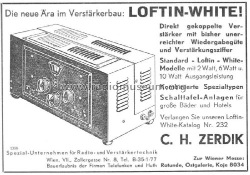 NF-Verstärker 2 Watt; Zerdik; Wien (ID = 1302137) Ampl/Mixer