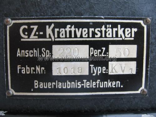 NF-Verstärker KV1; Zerdik; Wien (ID = 163063) Ampl/Mixer