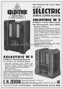 Selectric W3 RW542; Zerdik; Wien (ID = 1527267) Radio