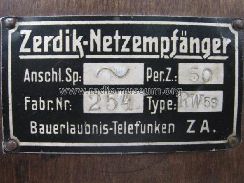 Superhet 3 RW53; Zerdik; Wien (ID = 206610) Radio