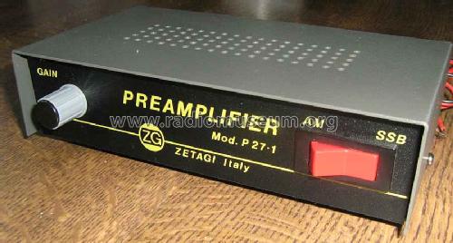 Preamplifier P27-1; Zetagi S.p.A.; (ID = 1647227) Ampl. RF