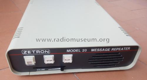 Message Repeater Model 20; Zetron Inc.; Redmond (ID = 2837531) R-Player