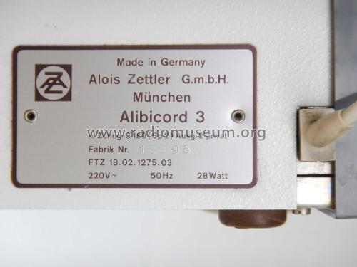 Alibicord 3 S180; Zettler, Alois; (ID = 2859317) Telefonie
