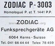 CB-Handfunksprechgerät P3003; Zodiac Funkgeräte (ID = 588623) Citizen