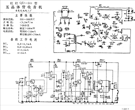 Hongdeng 红灯 QD-501; Qingdao No.2 青岛无... (ID = 801426) Radio