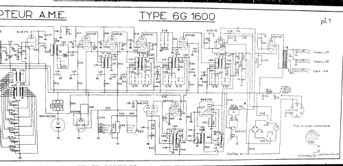 Récepteur de trafic 6G 1600; AME A.M.E., Ateliers (ID = 980941) Commercial Re