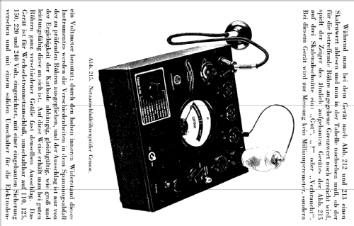 Röhrenprüfer Censor; Abrahamsohn, Robert; (ID = 2152985) Equipment