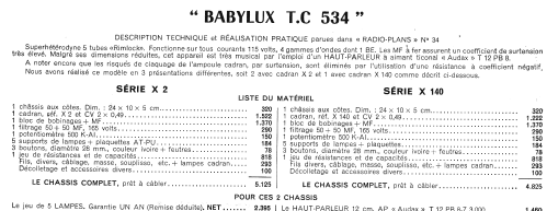 Babylux TC534; ACER A.C.E.R. / (ID = 253368) Bausatz