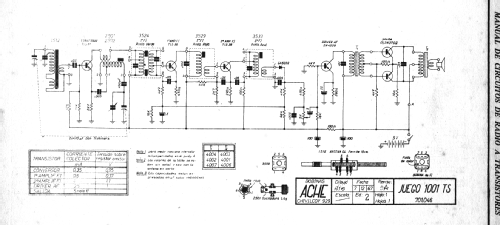 Juego 1001TS 701.046; ACHE Electrónica S.A (ID = 1809161) Radio