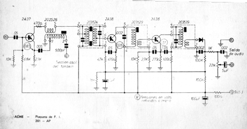 Plaqueta de F.I. - Mixer and IF Amplifier 201 - AP; ACHE Electrónica S.A (ID = 2655640) mod-past25