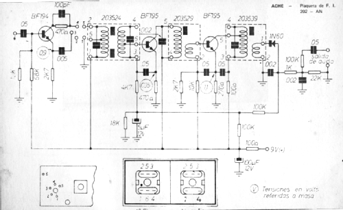 Plaqueta de F.I.- Mixer and IF Amplifier 202-AN; ACHE Electrónica S.A (ID = 2656565) mod-past25