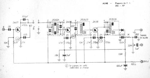 Plaqueta de F.I.- Mixer and IF Amplifier 202-AP; ACHE Electrónica S.A (ID = 2656821) mod-past25