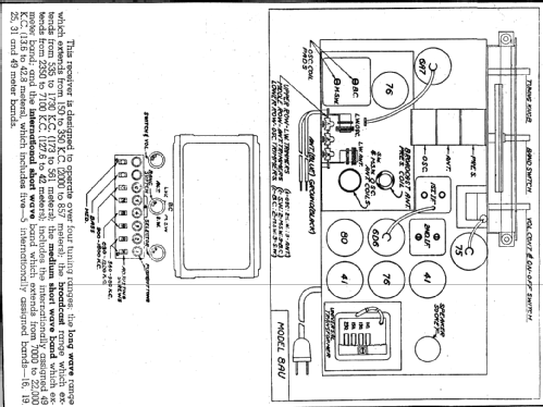 134 Ch = 8AU; Admiral brand (ID = 16657) Radio