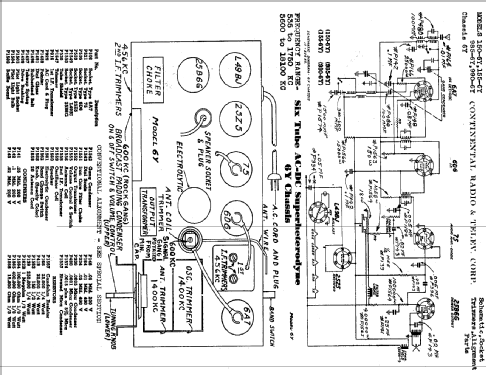 160-6Y Ch= 6Y; Admiral brand (ID = 461076) Radio