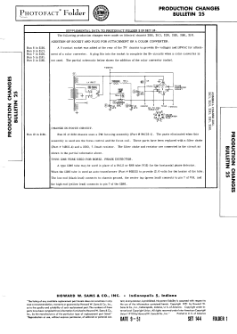 16R11 Ch= 21B1; Admiral brand (ID = 2953083) Television